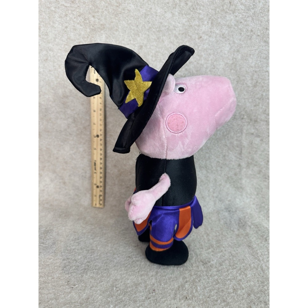 Gemmy Animated Peppa‎ Pig Witch Halloween Waddler Theme Song 11" Plush